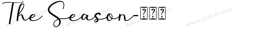 The Season字体转换